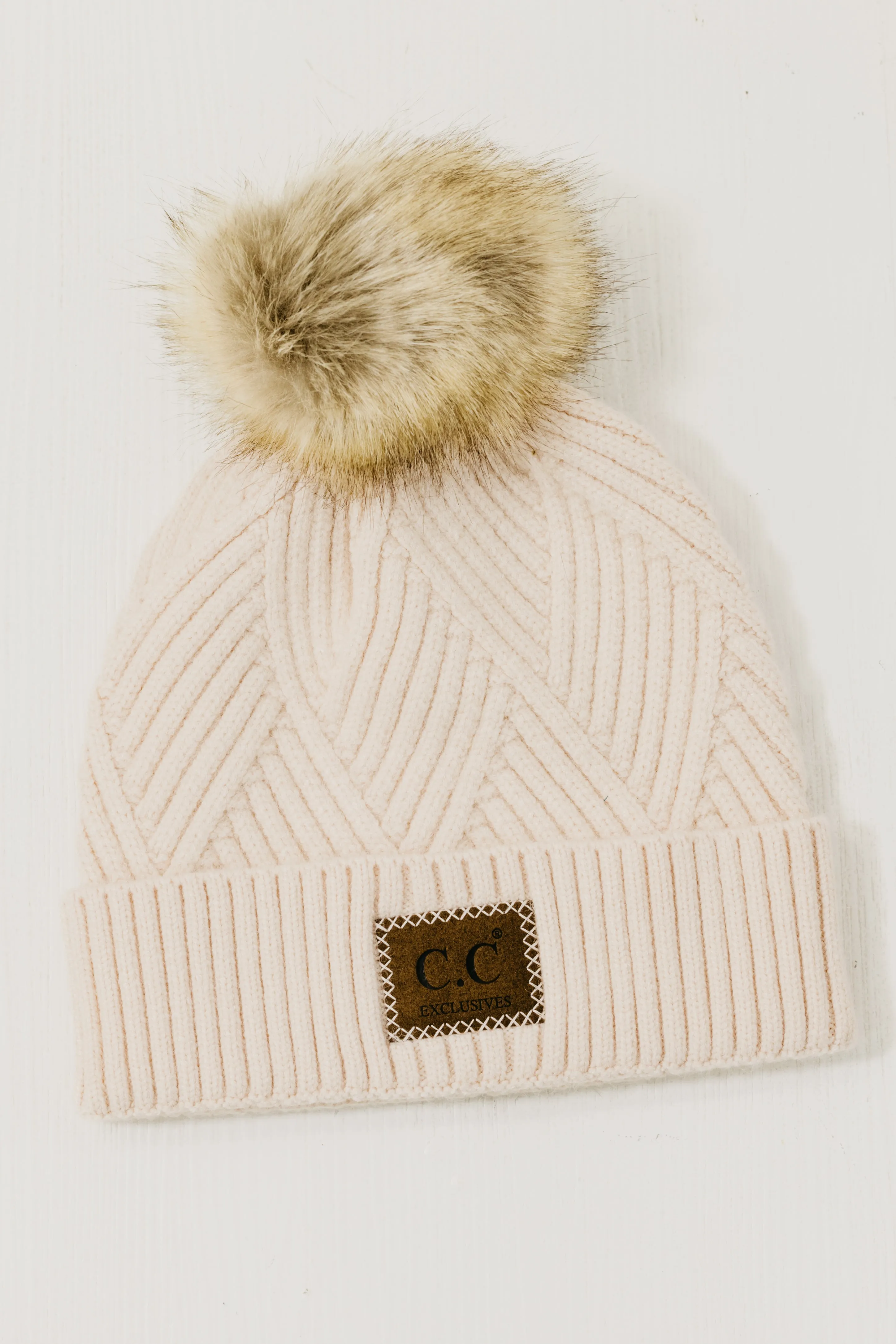 The C.C. Suede Patch Beanie