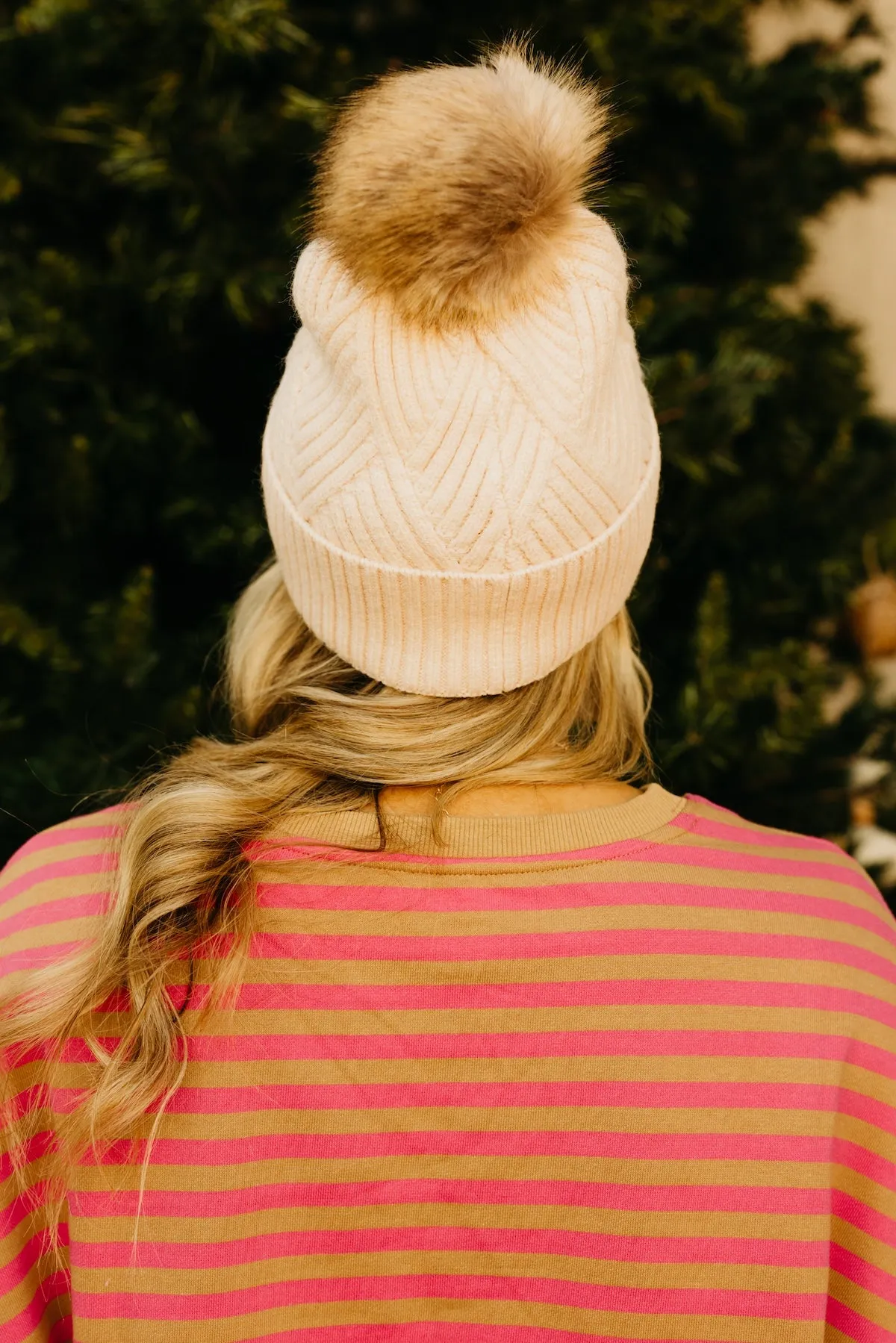The C.C. Suede Patch Beanie
