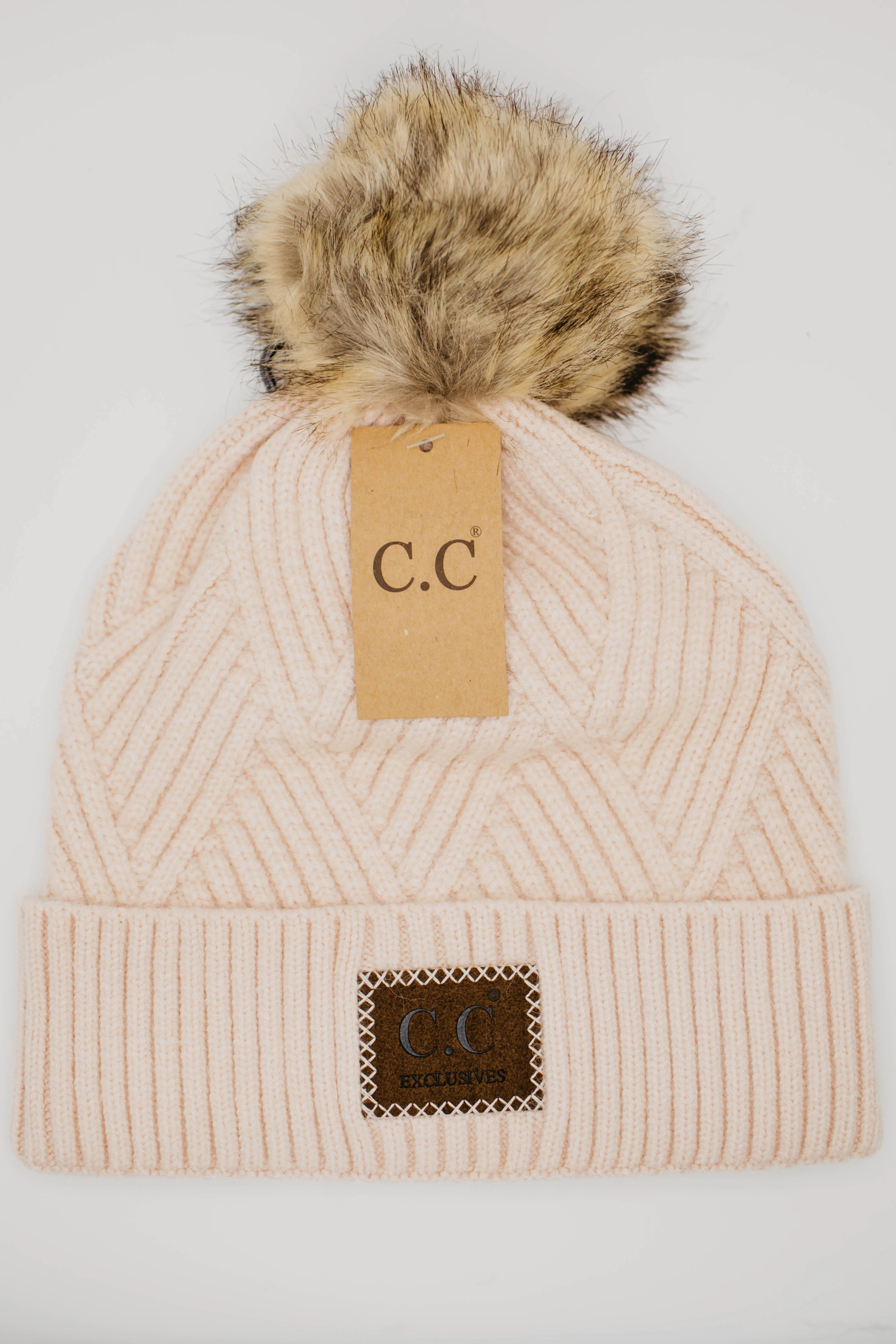 The C.C. Suede Patch Beanie