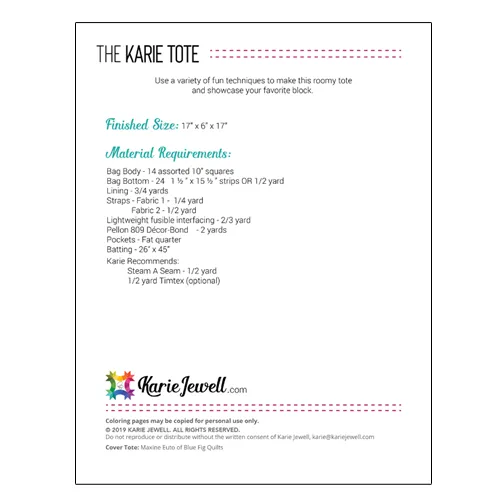 The Karie Tote Pattern