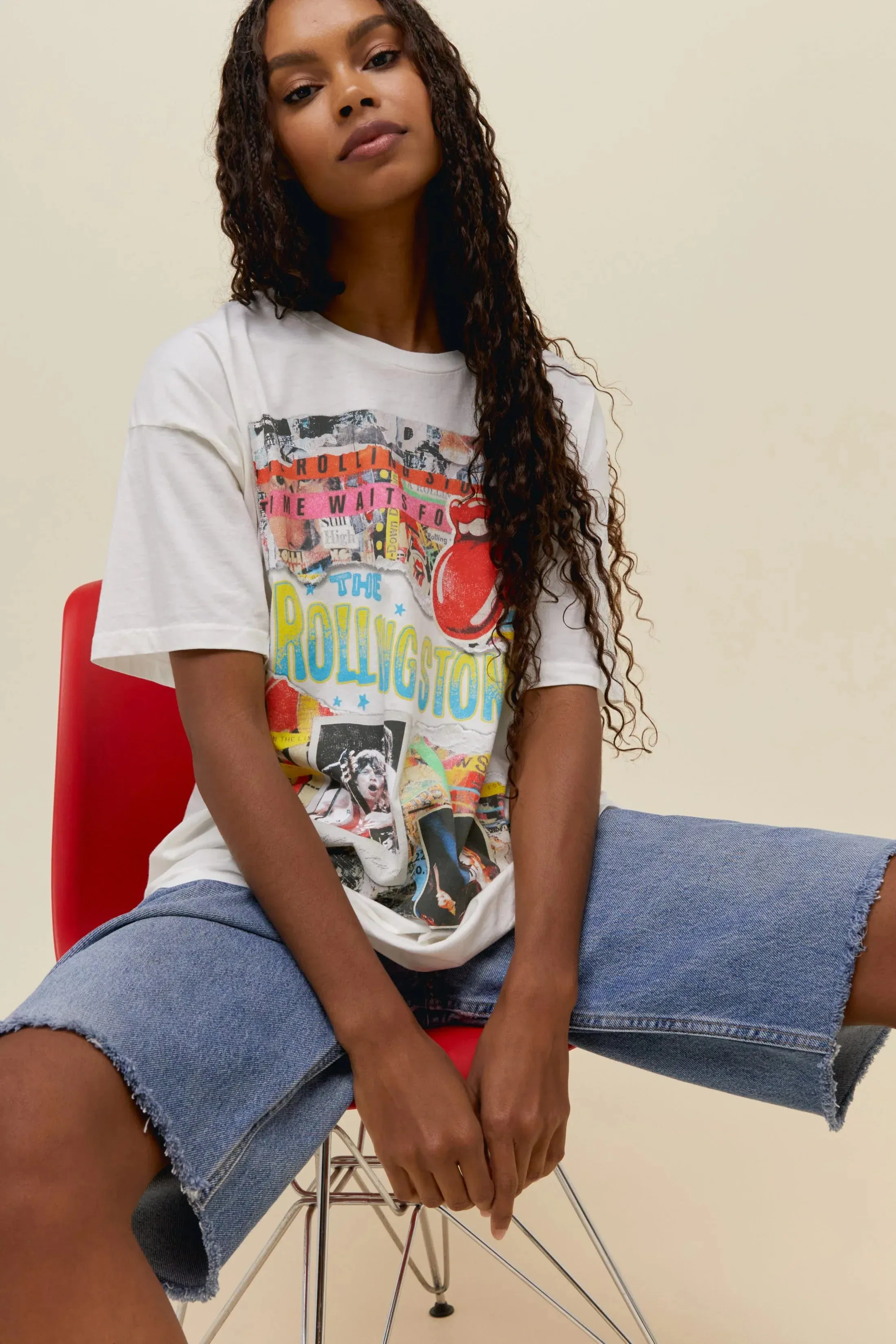 The Rolling Stones Time Waits For No One Merch Tee by Daydreamer