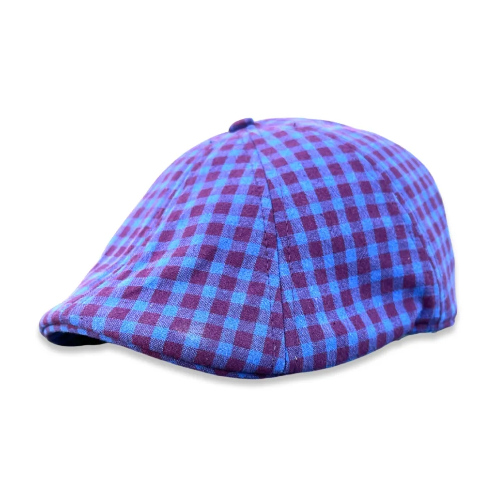 The Stand Boston Scally Cap - Wild Berry Plaid