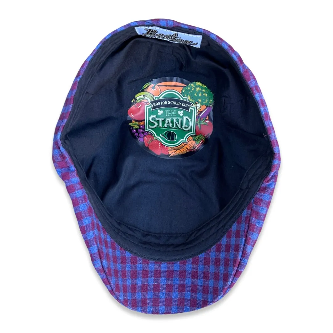 The Stand Boston Scally Cap - Wild Berry Plaid