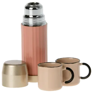 Thermos And Cups - Soft Coral