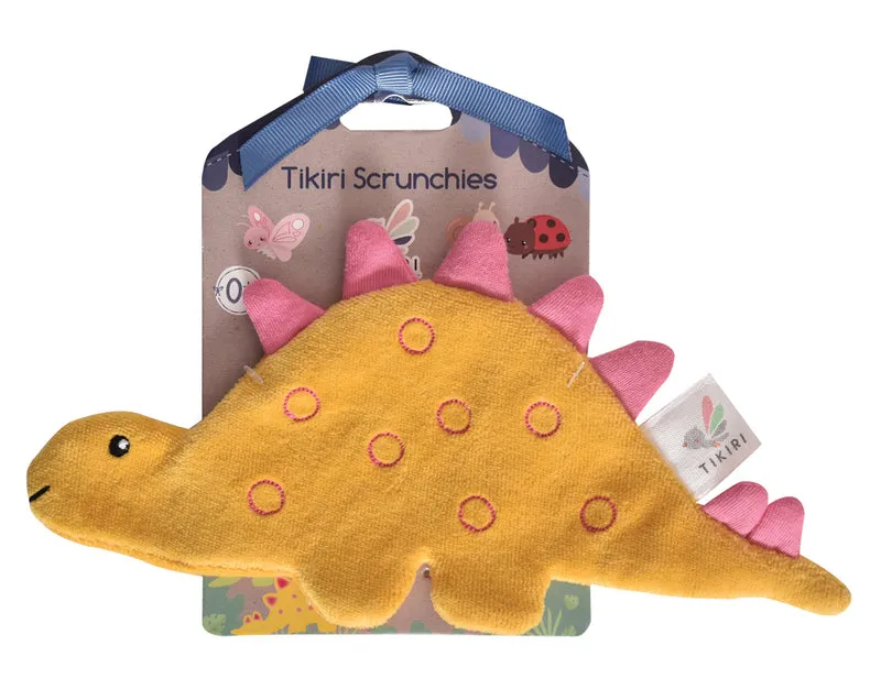 Tikiri Crinkle Scrunch Sensory Toy - Stegosaurus