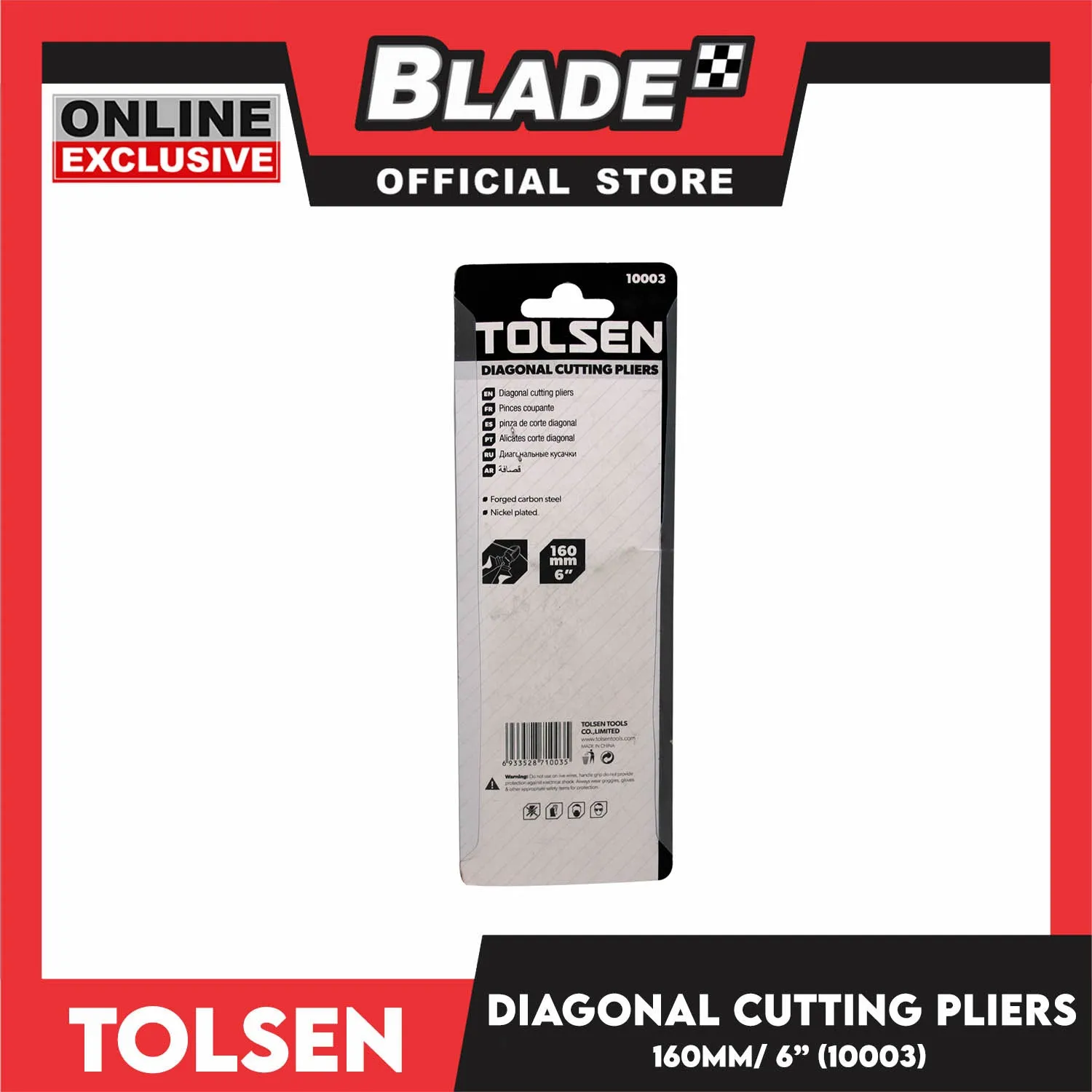 Tolsen Diagonal Cutting Pliers 160mm 6 10003