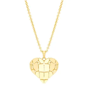 Topper Italia Gold Heart Pendant Necklace