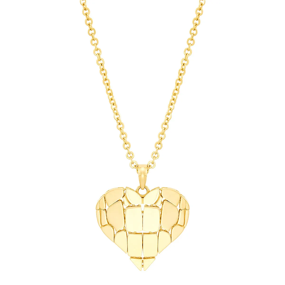 Topper Italia Gold Heart Pendant Necklace