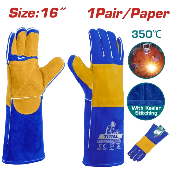 Total 16″ Welding Leather Gloves – TSP15216