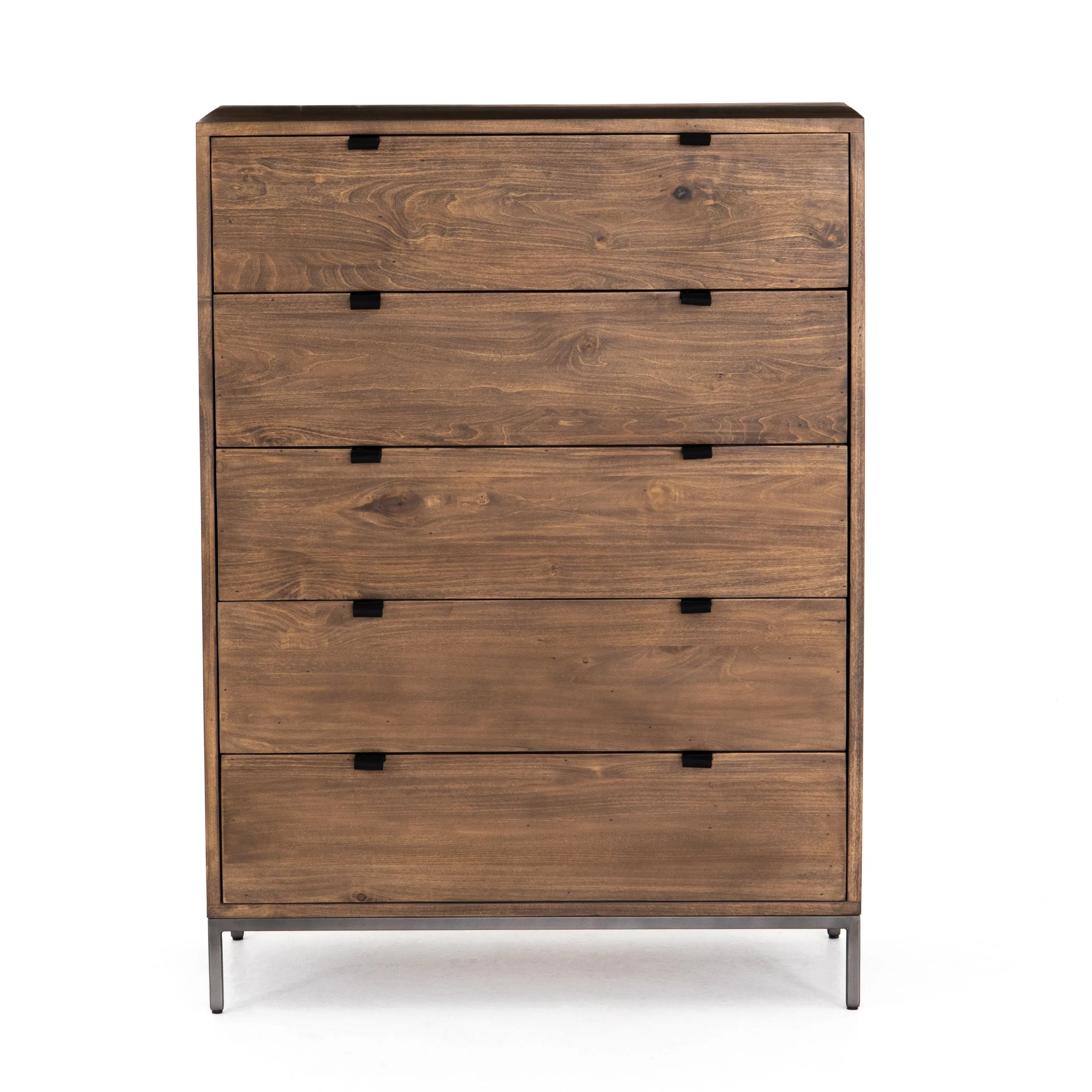 Trey 5 Drawer Dresser-Auburn Poplar