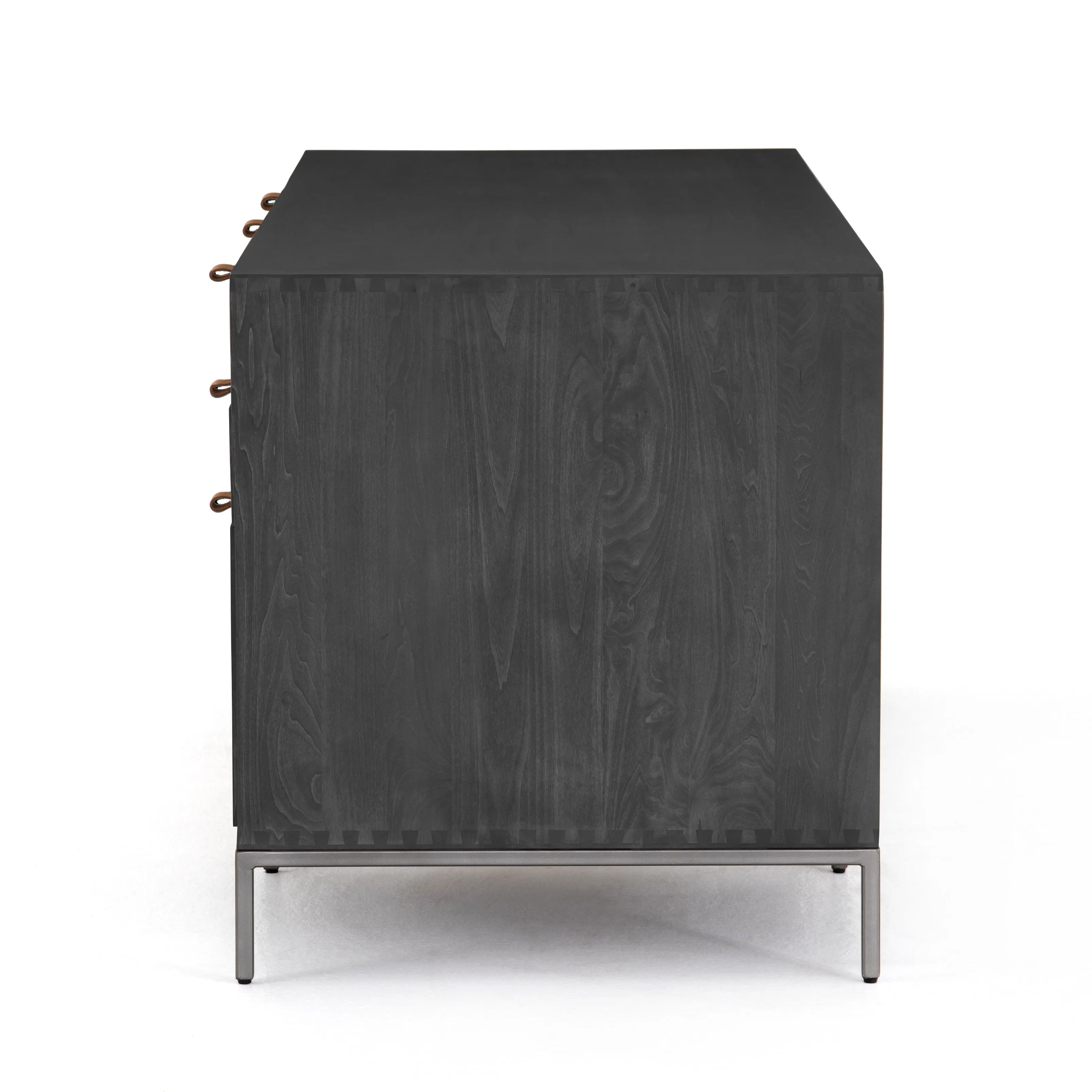 Trey Executive Desk, Black Wash Poplar