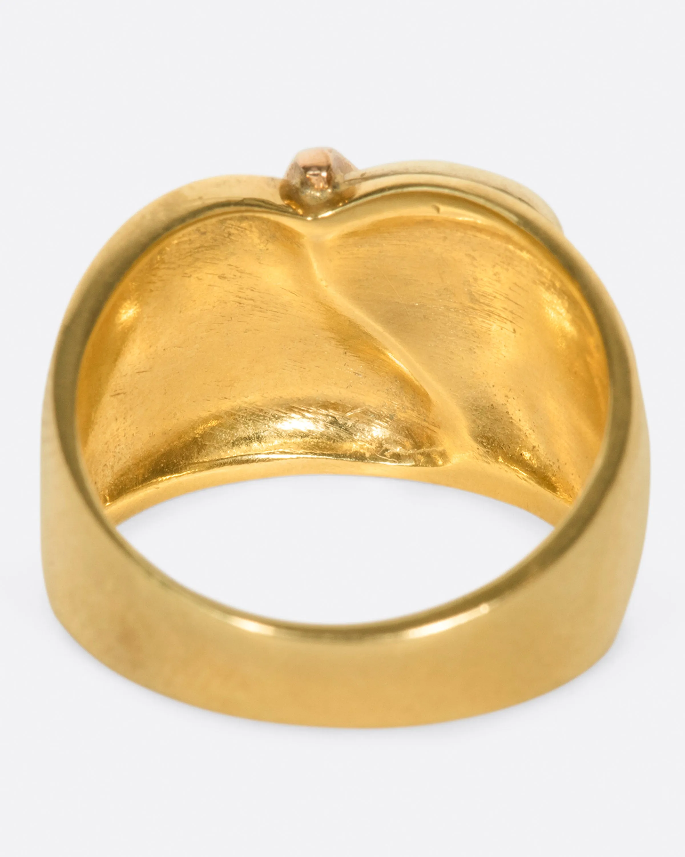 Tricolor Gold Teardrop Ring