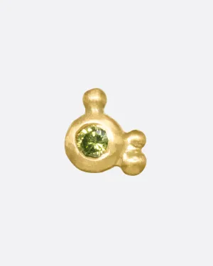 Triple Granule Cluster Threadless Earring