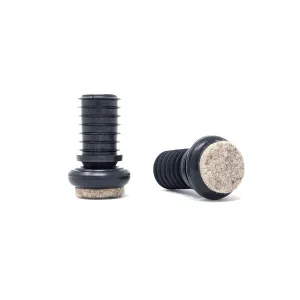 Tube Inserts with Felt Base for Angled Chair Legs with 16mm Inside Diameter (27mm Felt) | Made in Germany | Keay Vital Parts