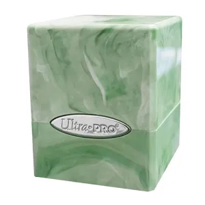 Ultra Pro: Marble Satin Cube - Lime Green - White