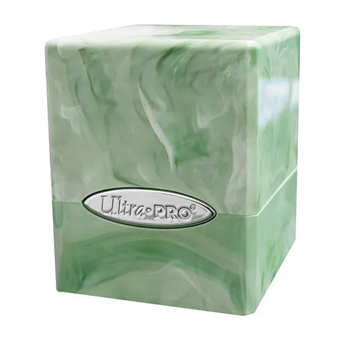 Ultra Pro: Marble Satin Cube - Lime Green - White