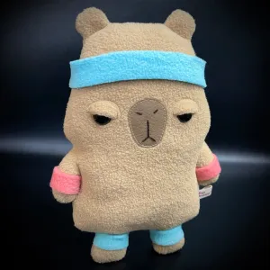 Unimpressed Capy plush - Exercise Edition