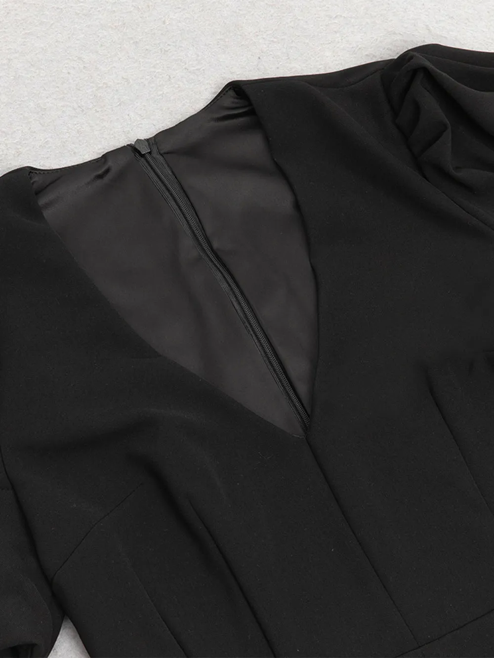 V Neck Short Sleeve Simple Mini Bodycon Dress HB70790