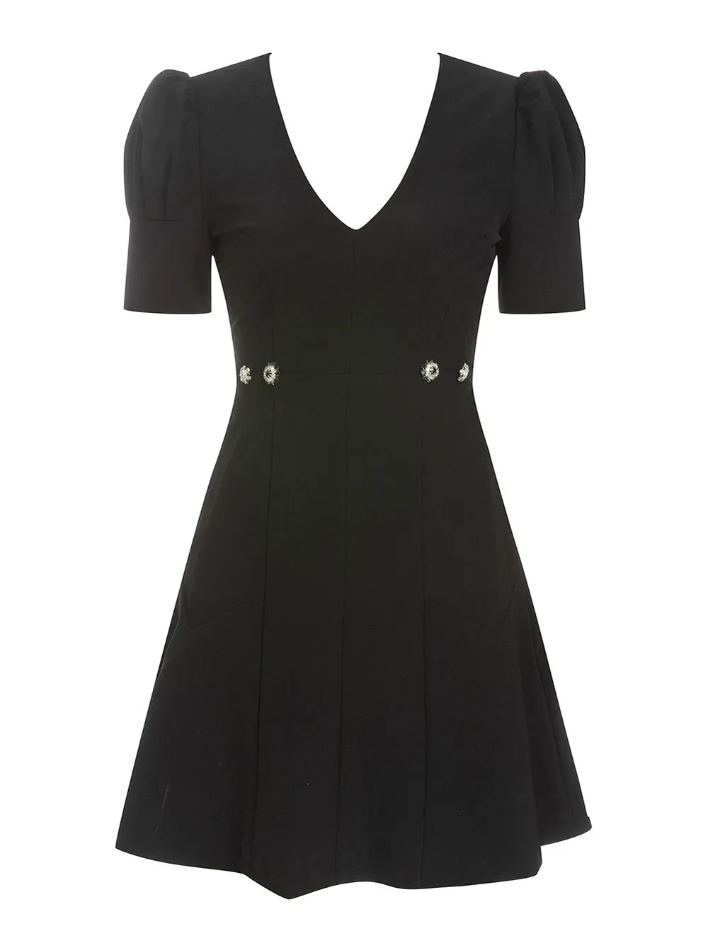 V Neck Short Sleeve Simple Mini Bodycon Dress HB70790