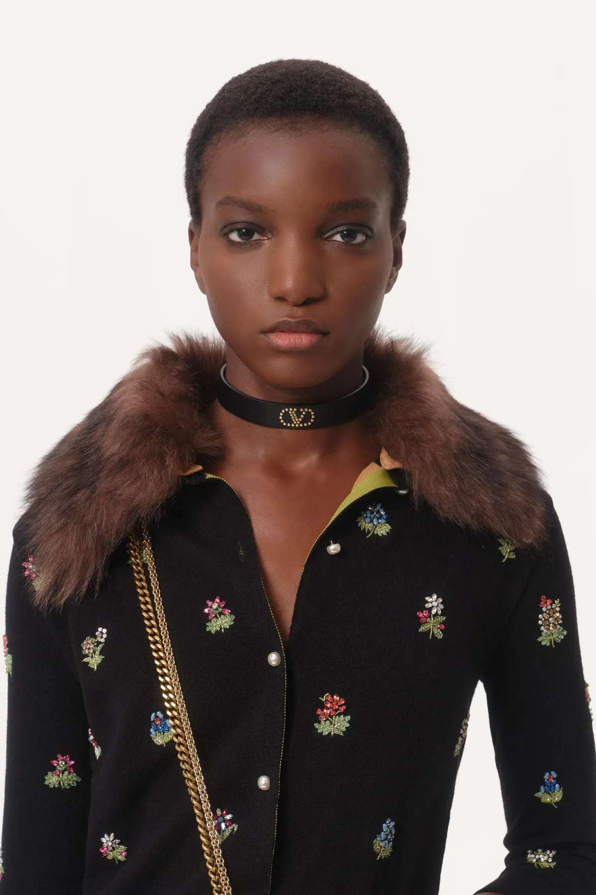 VALENTINO | EMBROIDERED CARDIGAN