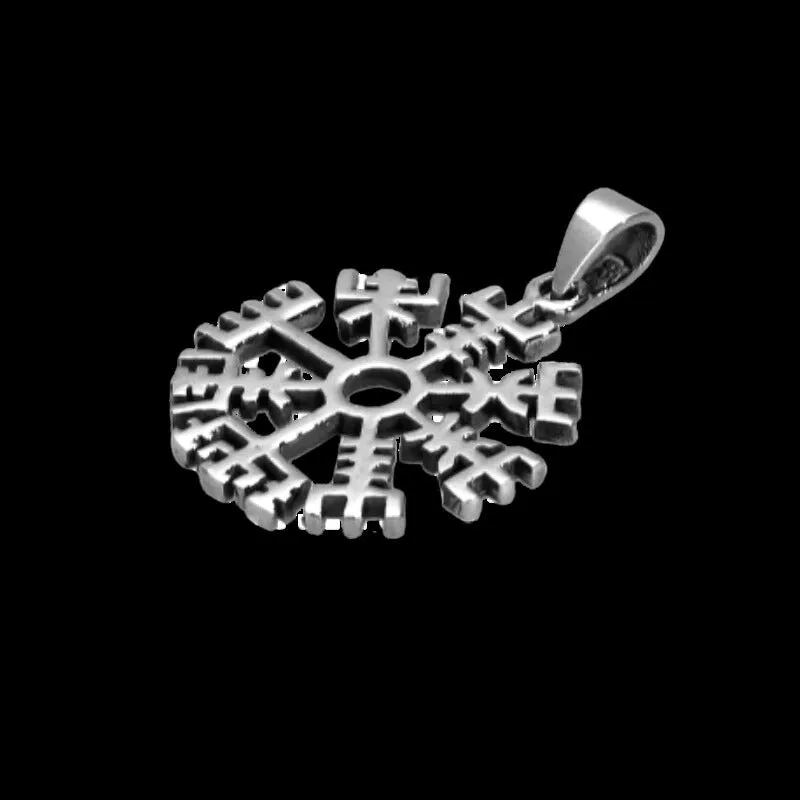 Vegvisir Clean Norse Amulet Sterling Silver
