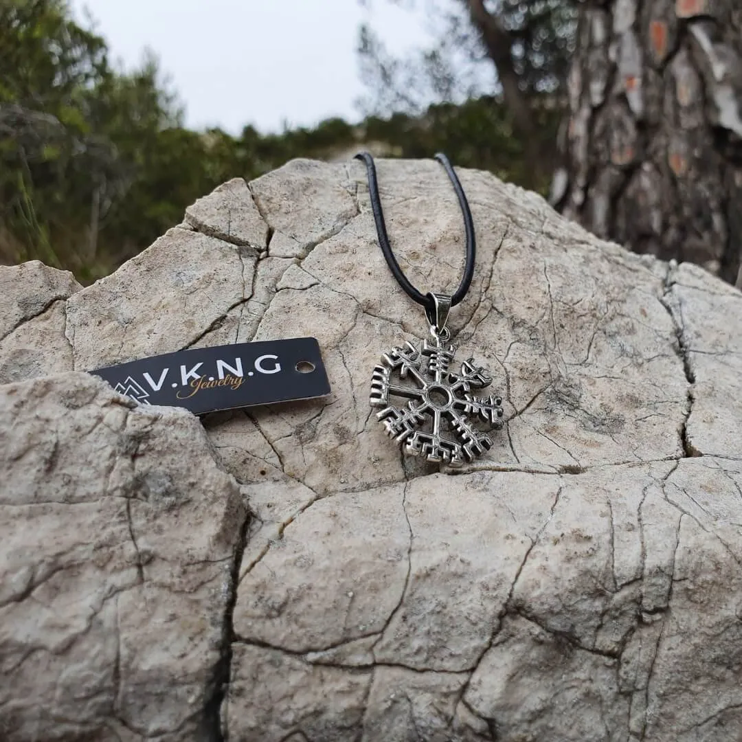Vegvisir Clean Norse Amulet Sterling Silver