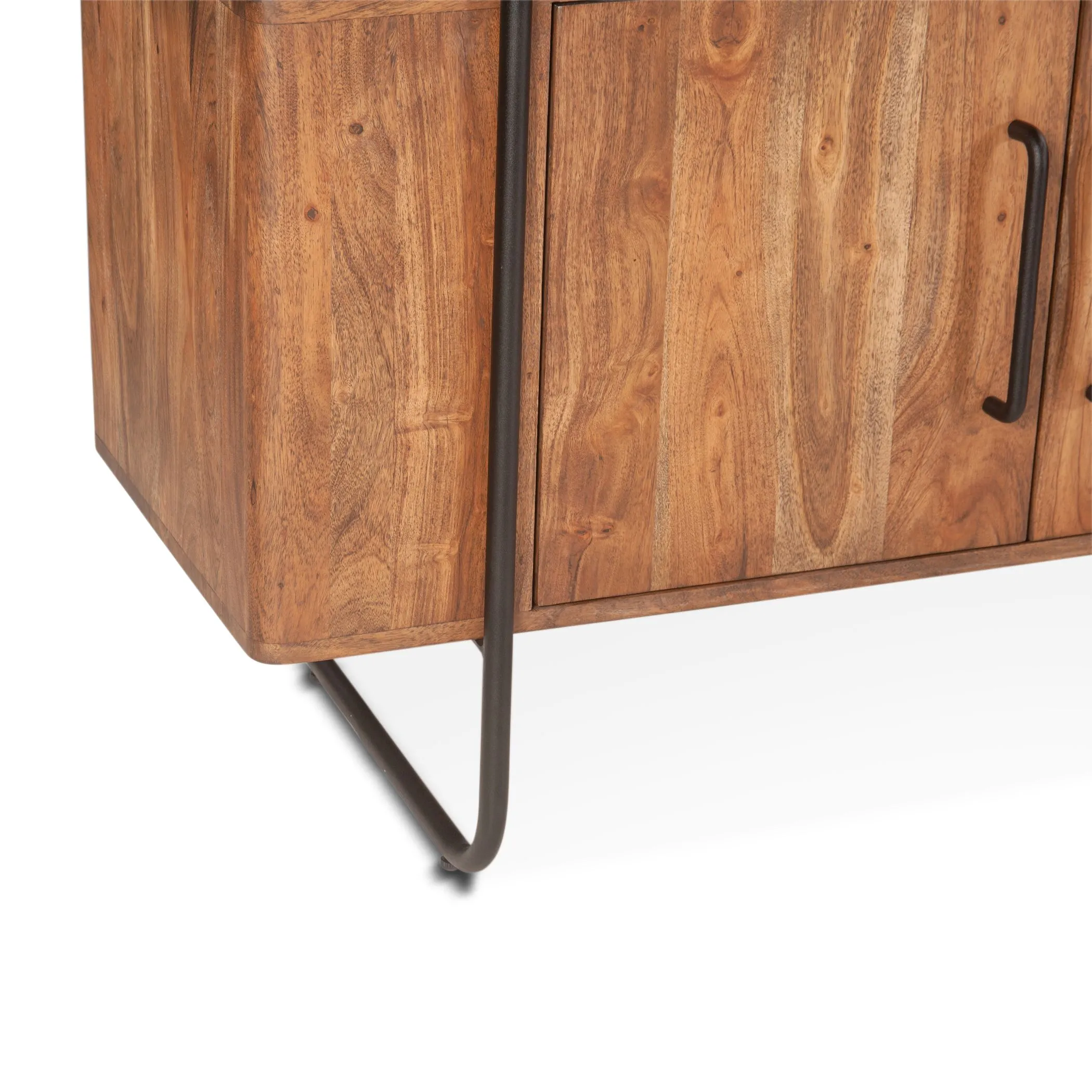 Verbania 75" Acacia Wood Bookshelf