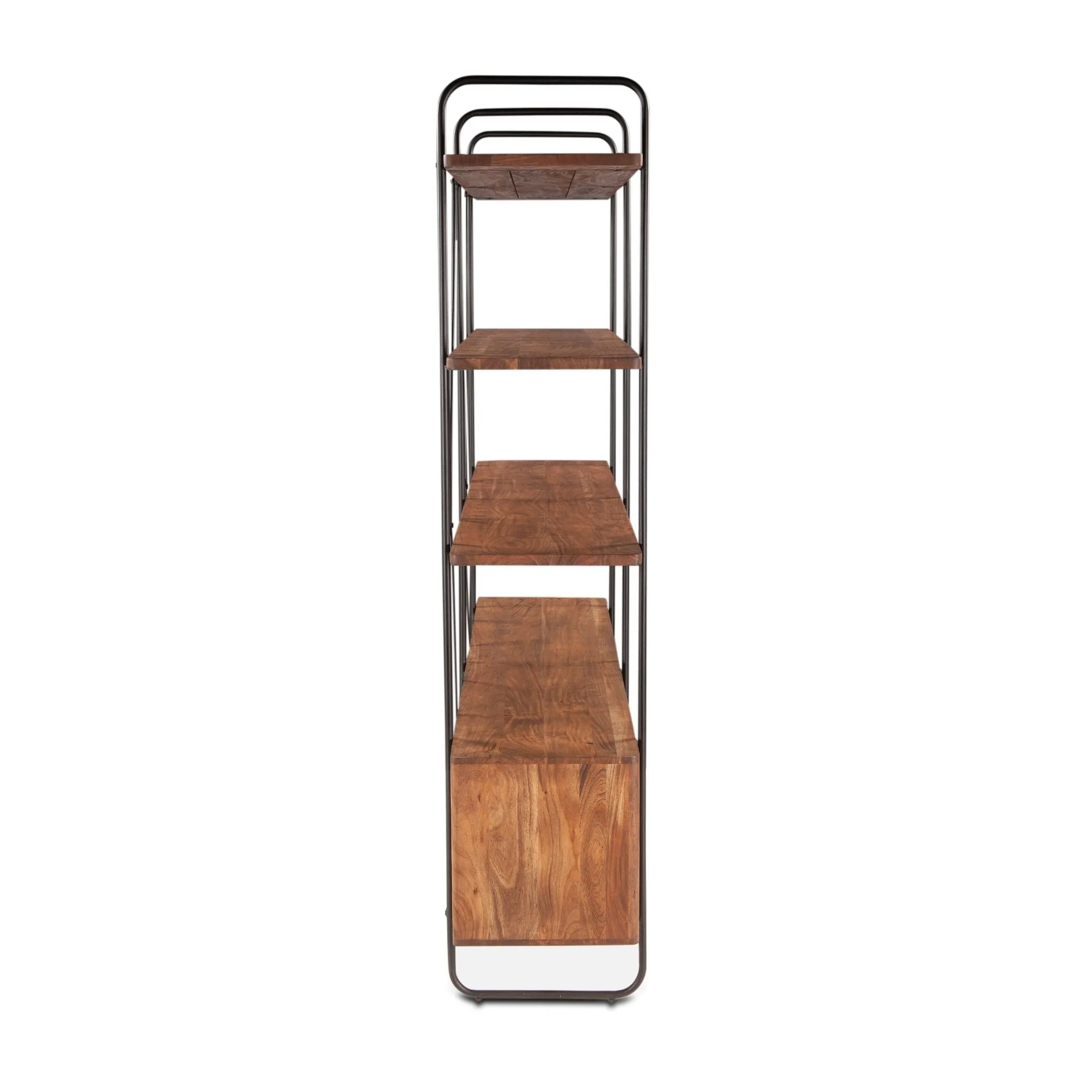 Verbania 75" Acacia Wood Bookshelf