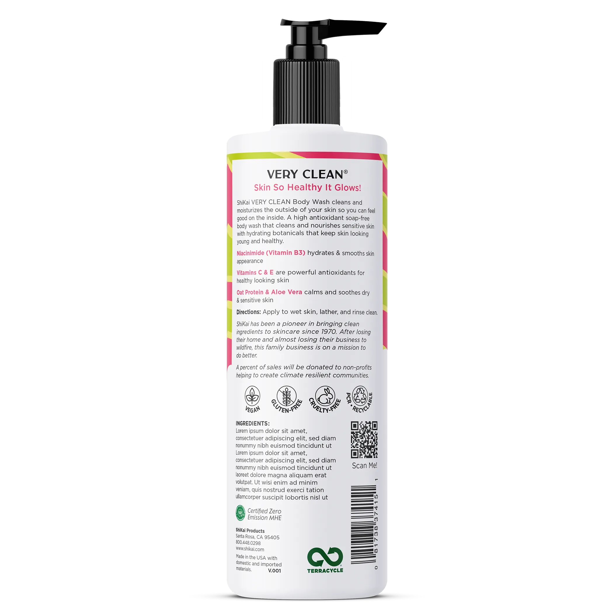Very Clean Juicy Watermelon Body Wash