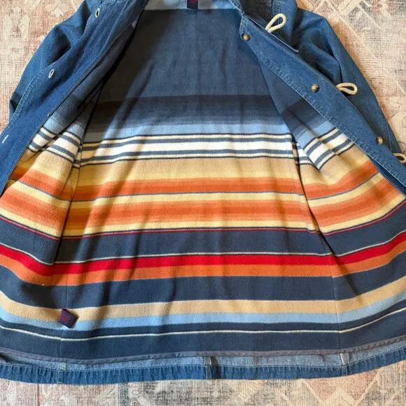 Vintage Denim &amp; Co Chore Jacket Fleece Lined Medium