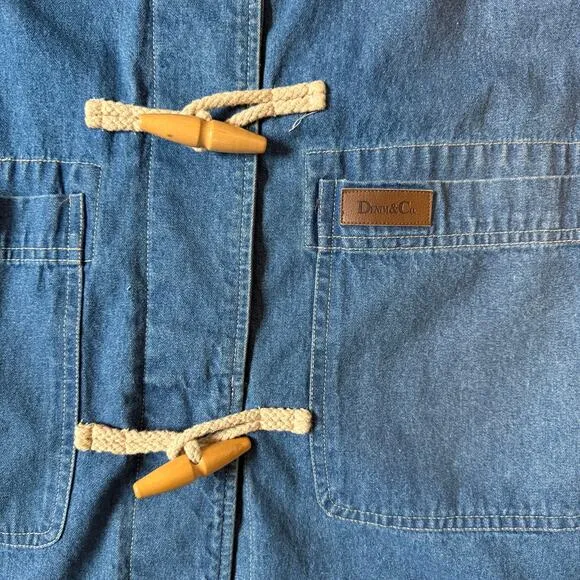 Vintage Denim &amp; Co Chore Jacket Fleece Lined Medium