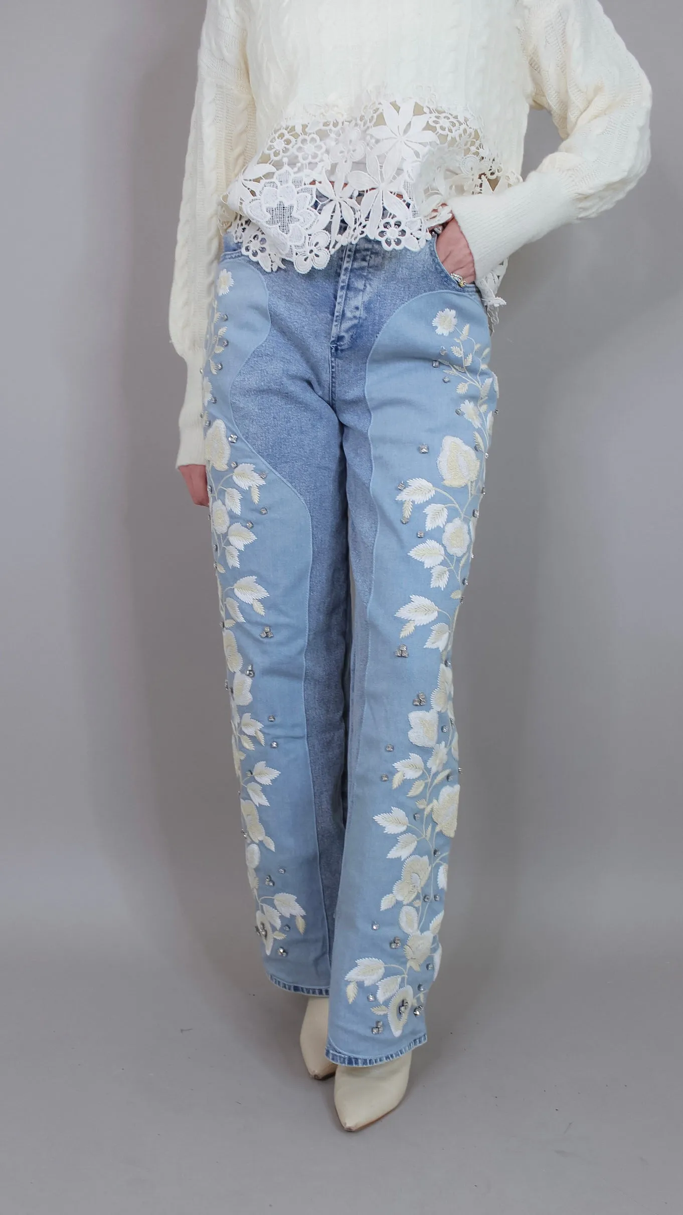 Vintage Find Embellished Jeans
