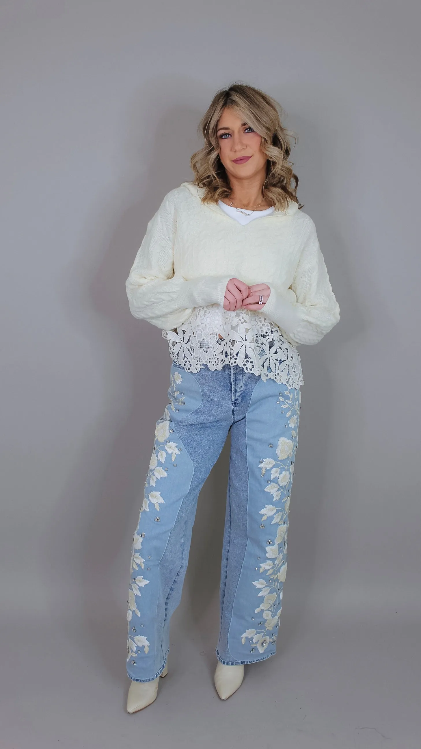 Vintage Find Embellished Jeans