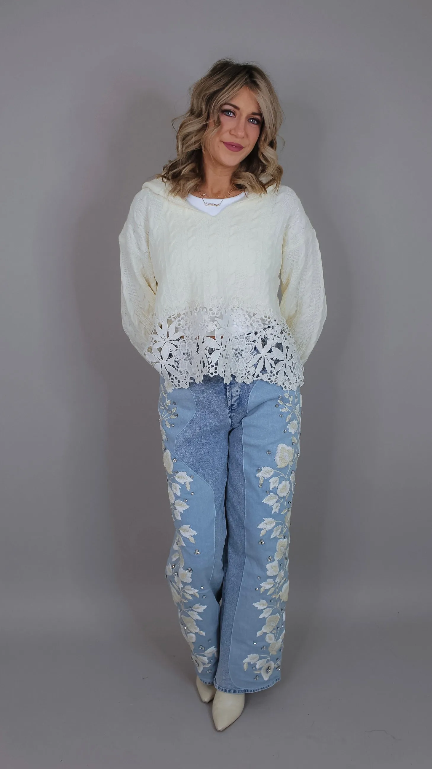 Vintage Find Embellished Jeans