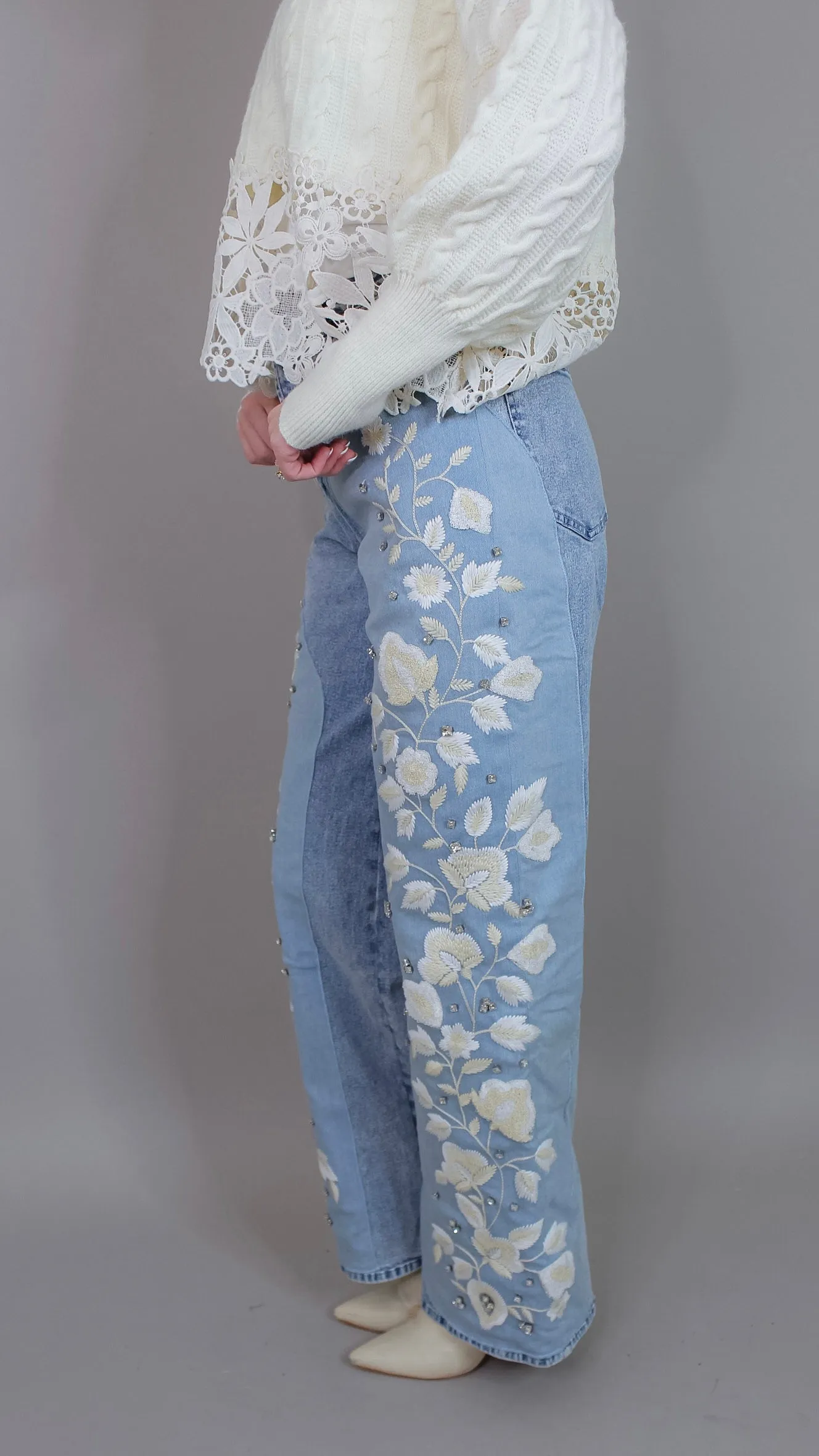 Vintage Find Embellished Jeans