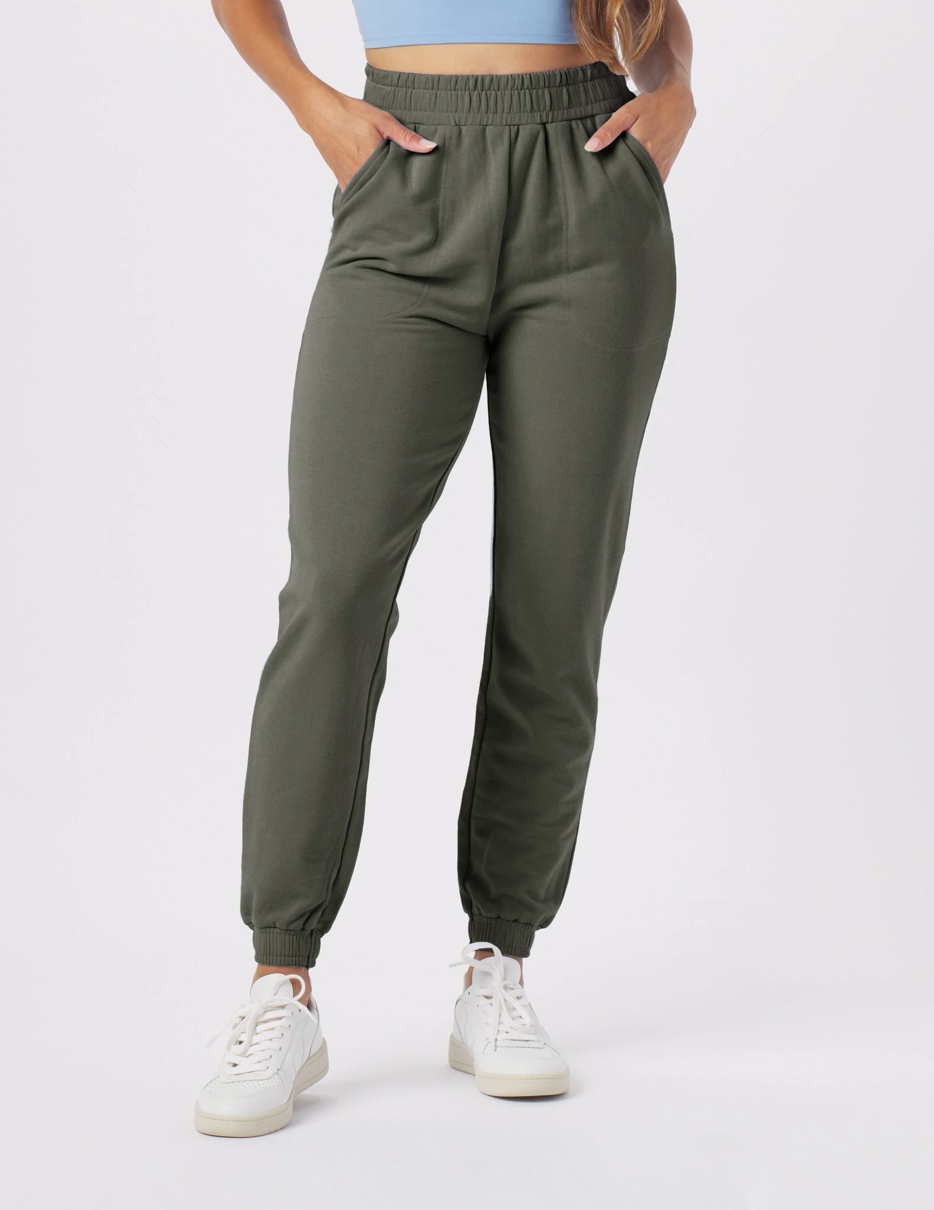Vintage Oversized Jogger: Fern