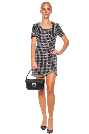 Vivalie Black Embellished Mini Dress