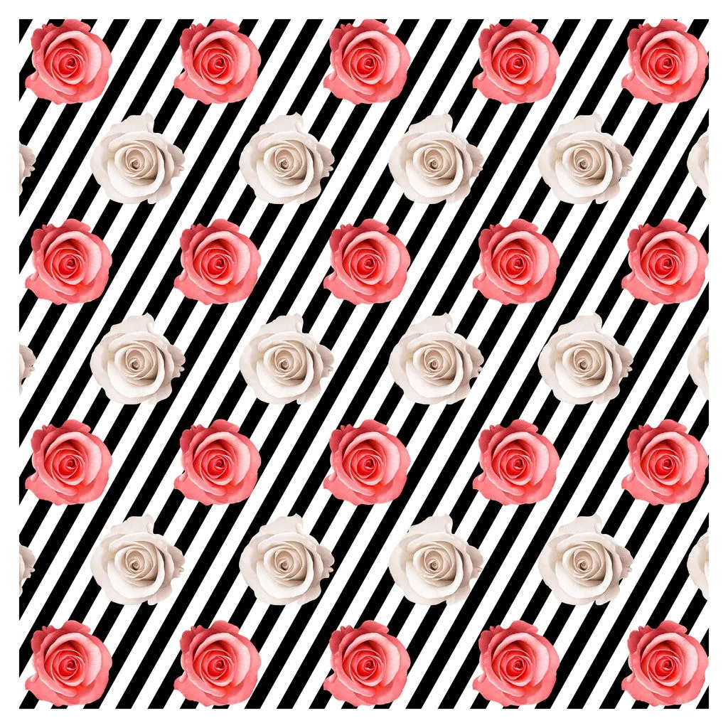 Wedding Red Roses Heat Transfer Vinyl Sheet