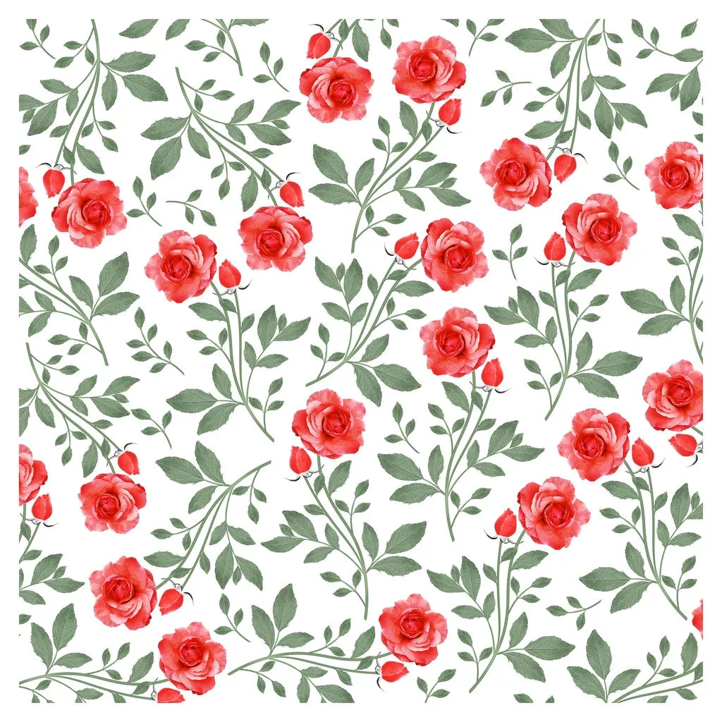 Wedding Red Roses Heat Transfer Vinyl Sheet