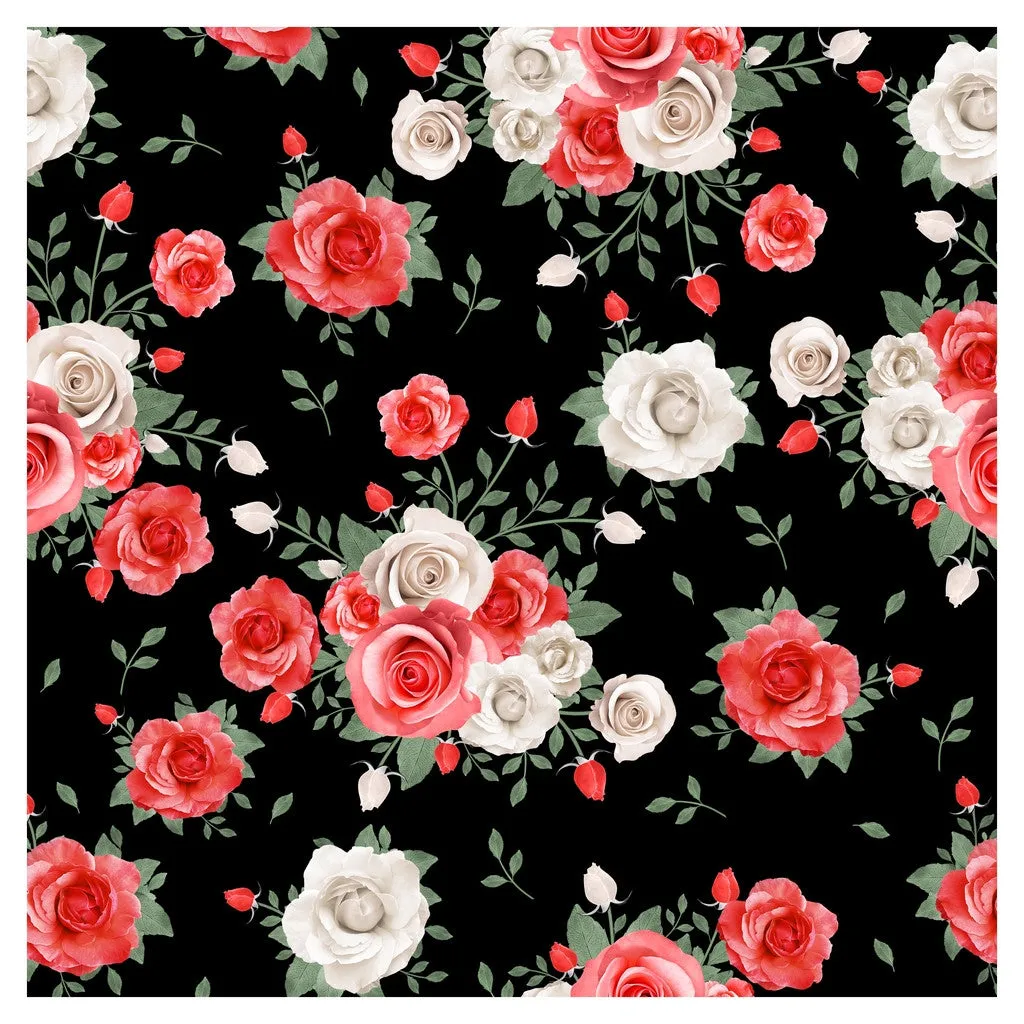 Wedding Red Roses Heat Transfer Vinyl Sheet