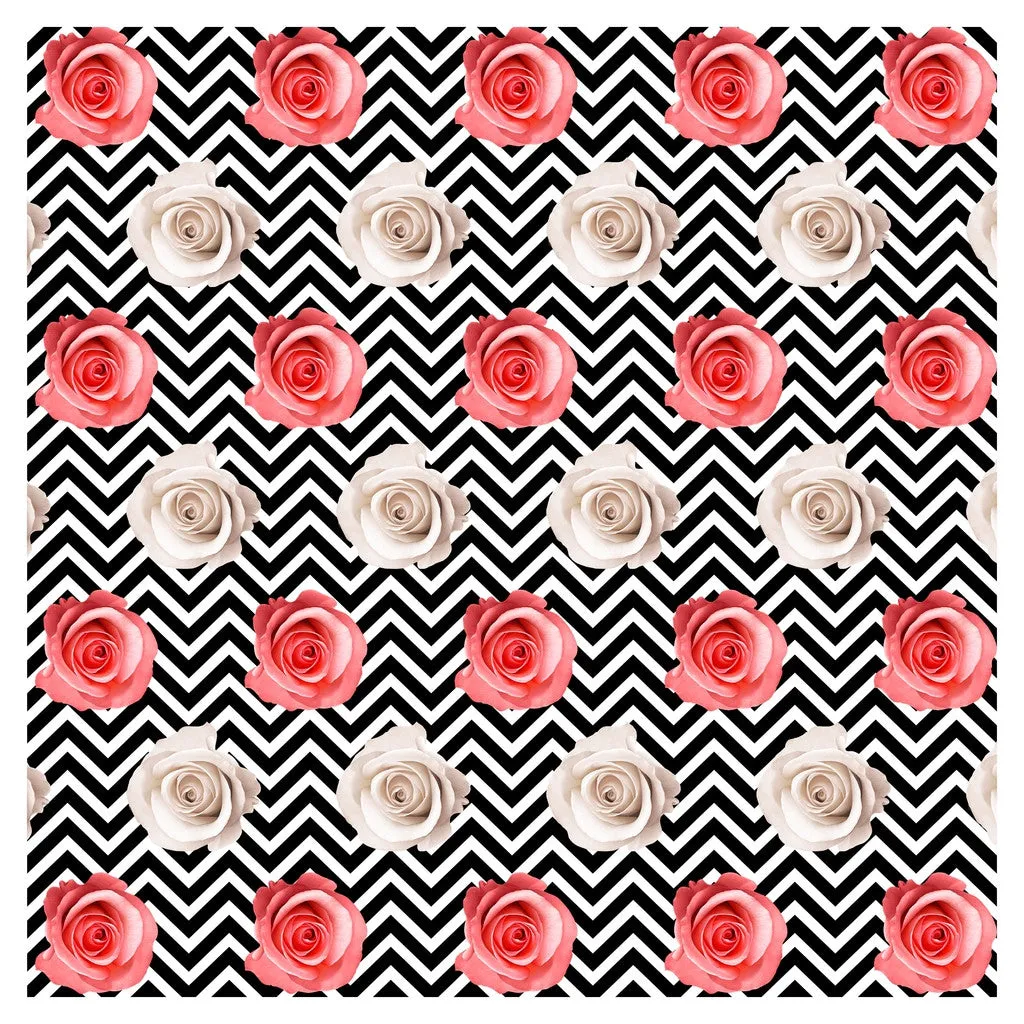 Wedding Red Roses Heat Transfer Vinyl Sheet