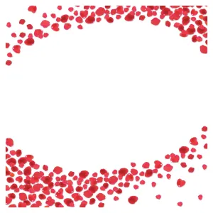Wedding Red Roses Heat Transfer Vinyl Sheet