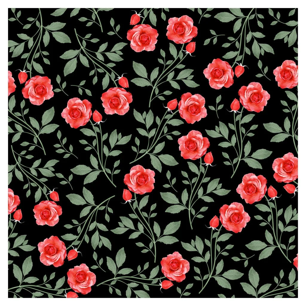 Wedding Red Roses Heat Transfer Vinyl Sheet