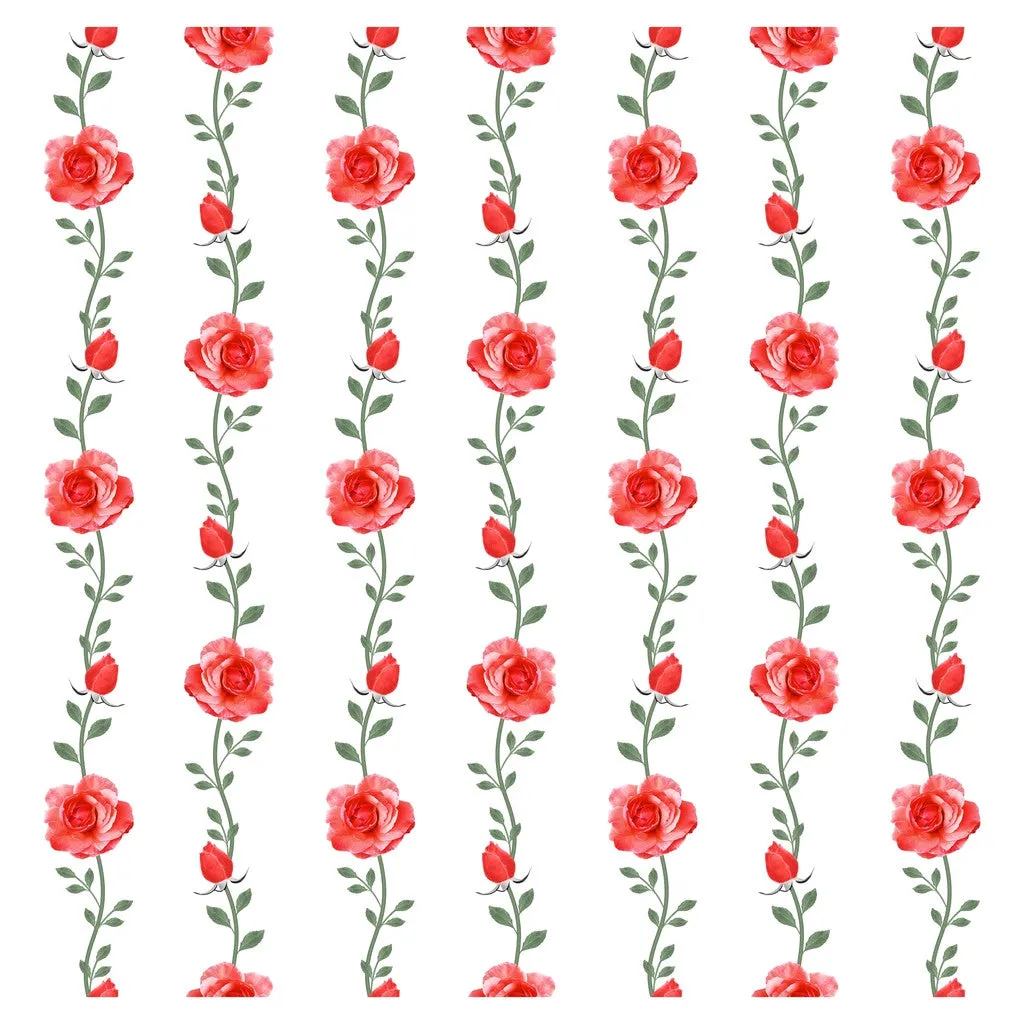 Wedding Red Roses Heat Transfer Vinyl Sheet