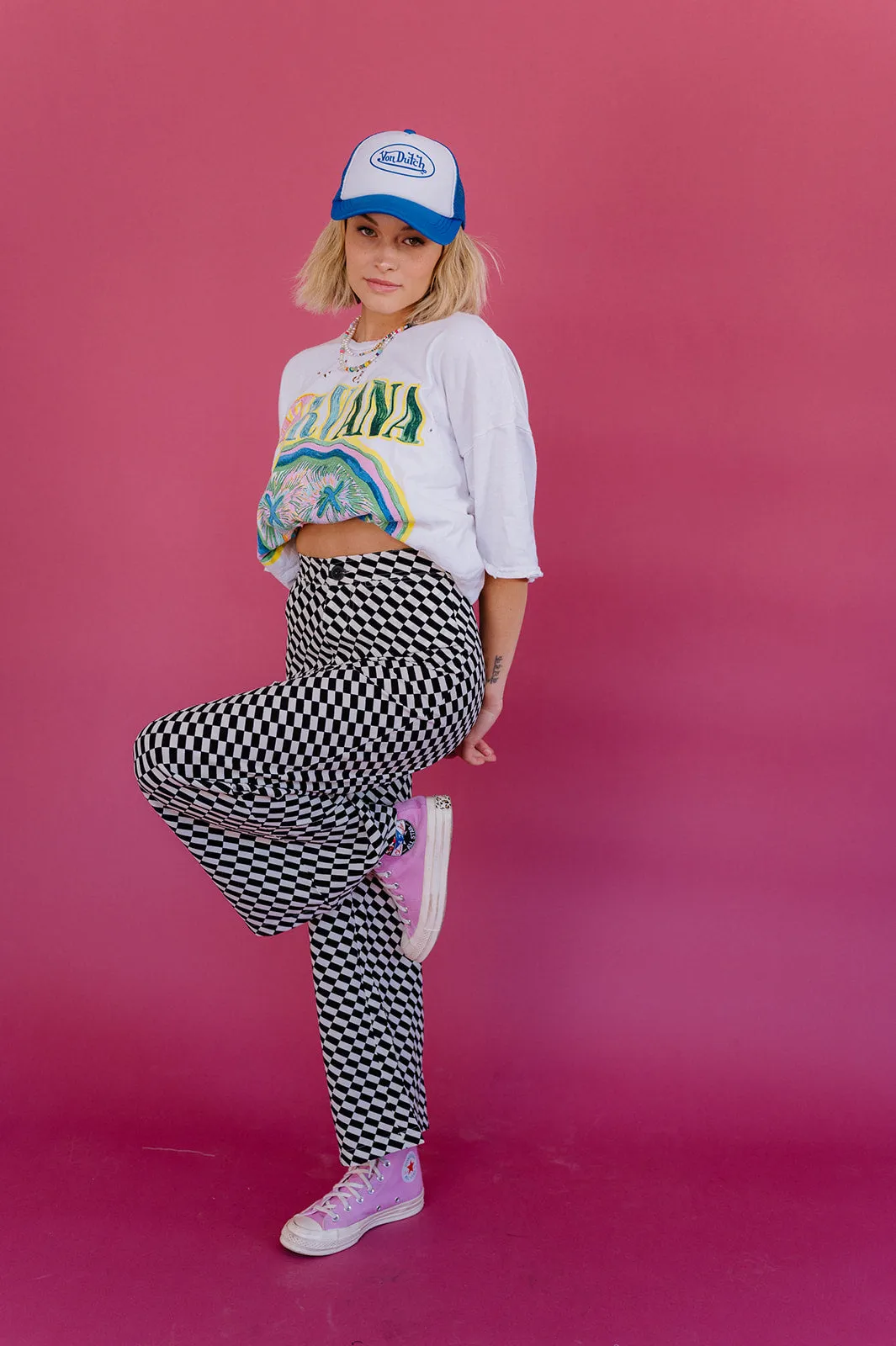 With The Band Checkered Pant *RESTOCKED*