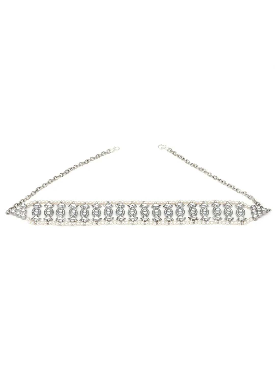Women Silver-Toned Embellished Hairband