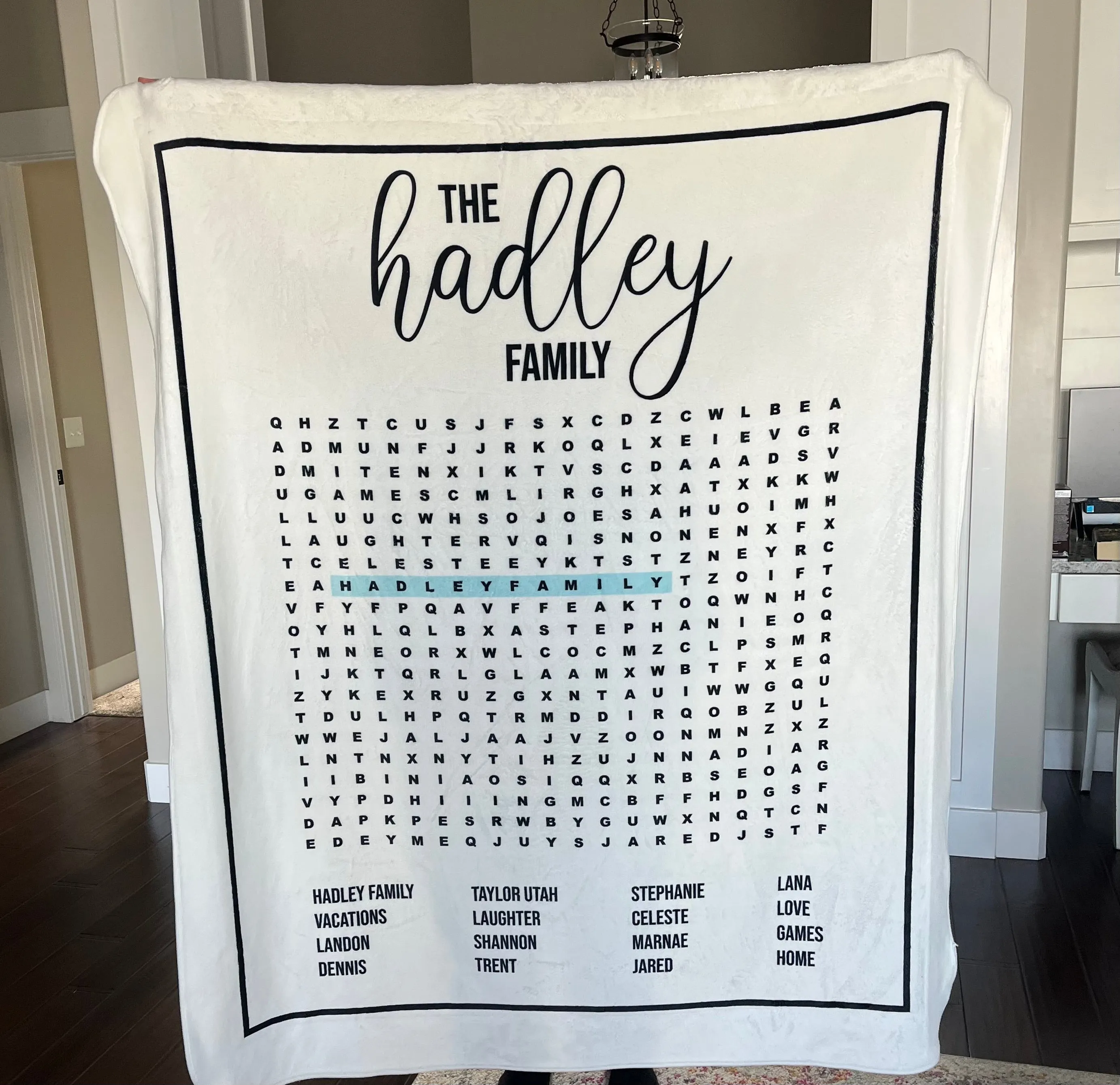 Word Search Blanket