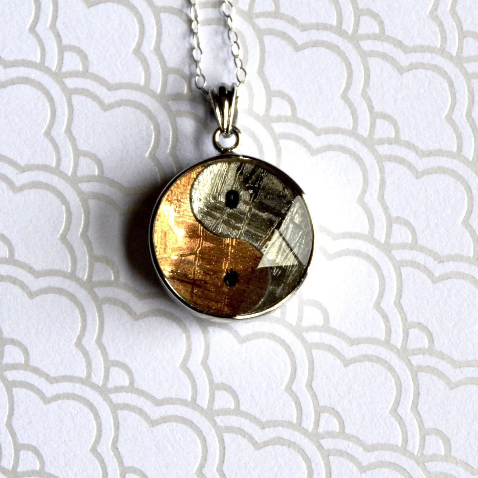 Yin Yang Meteorite Pendant