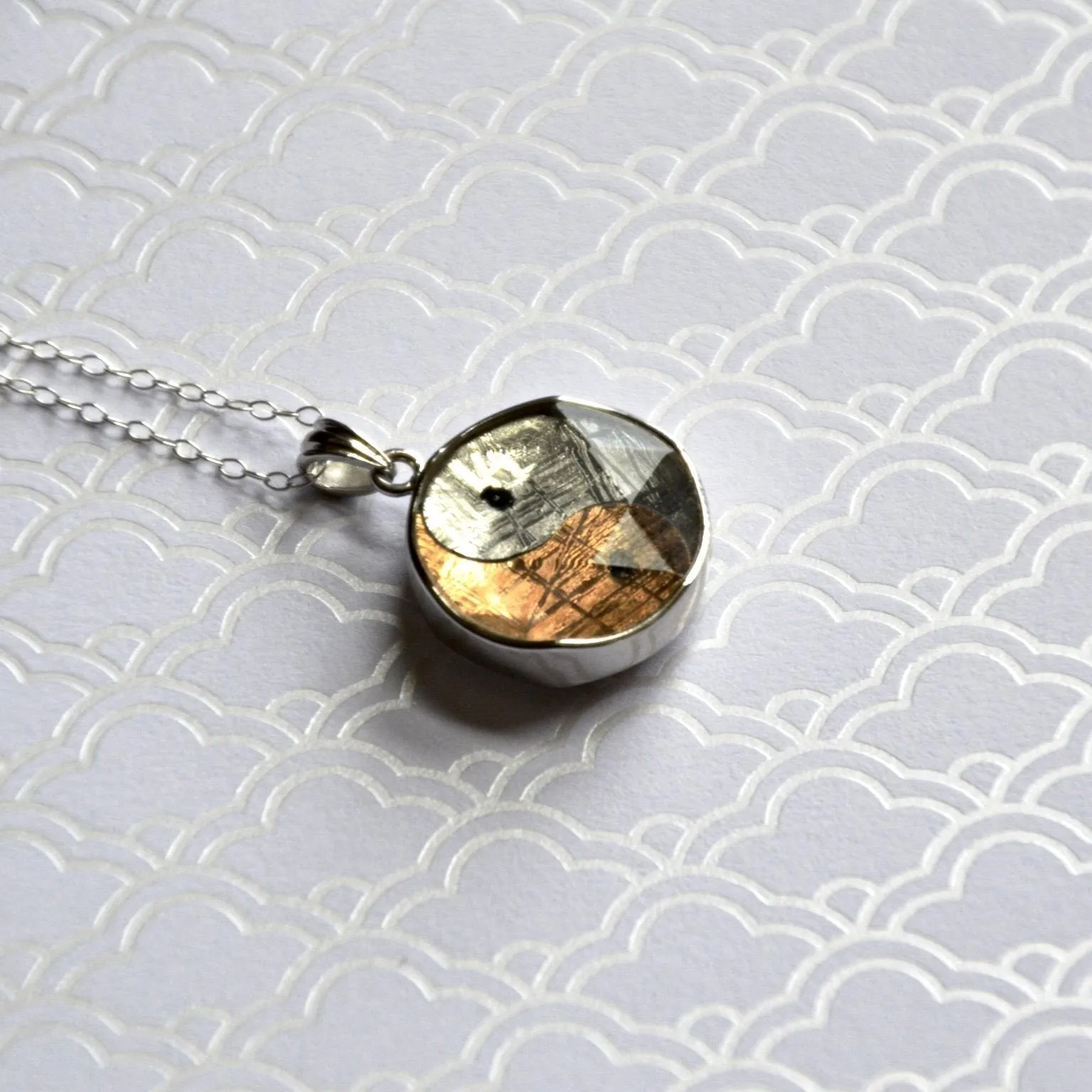 Yin Yang Meteorite Pendant