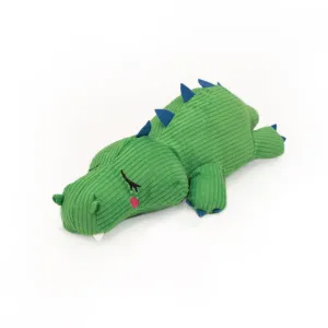 ZippyPaws - Snooziez with Shhhqueaker - Alligator - Dog Toy